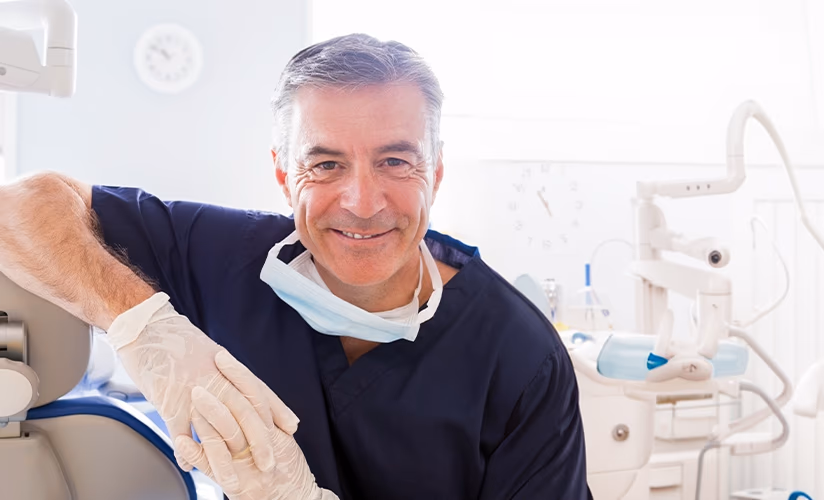 Cypress Family Dental doctor with a patient
